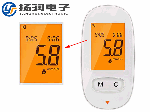 血糖仪LCD液晶显示屏