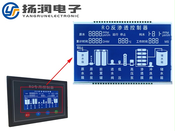 反渗透控制器LCD段码屏