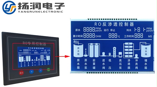 反渗透控制器LCD段码屏